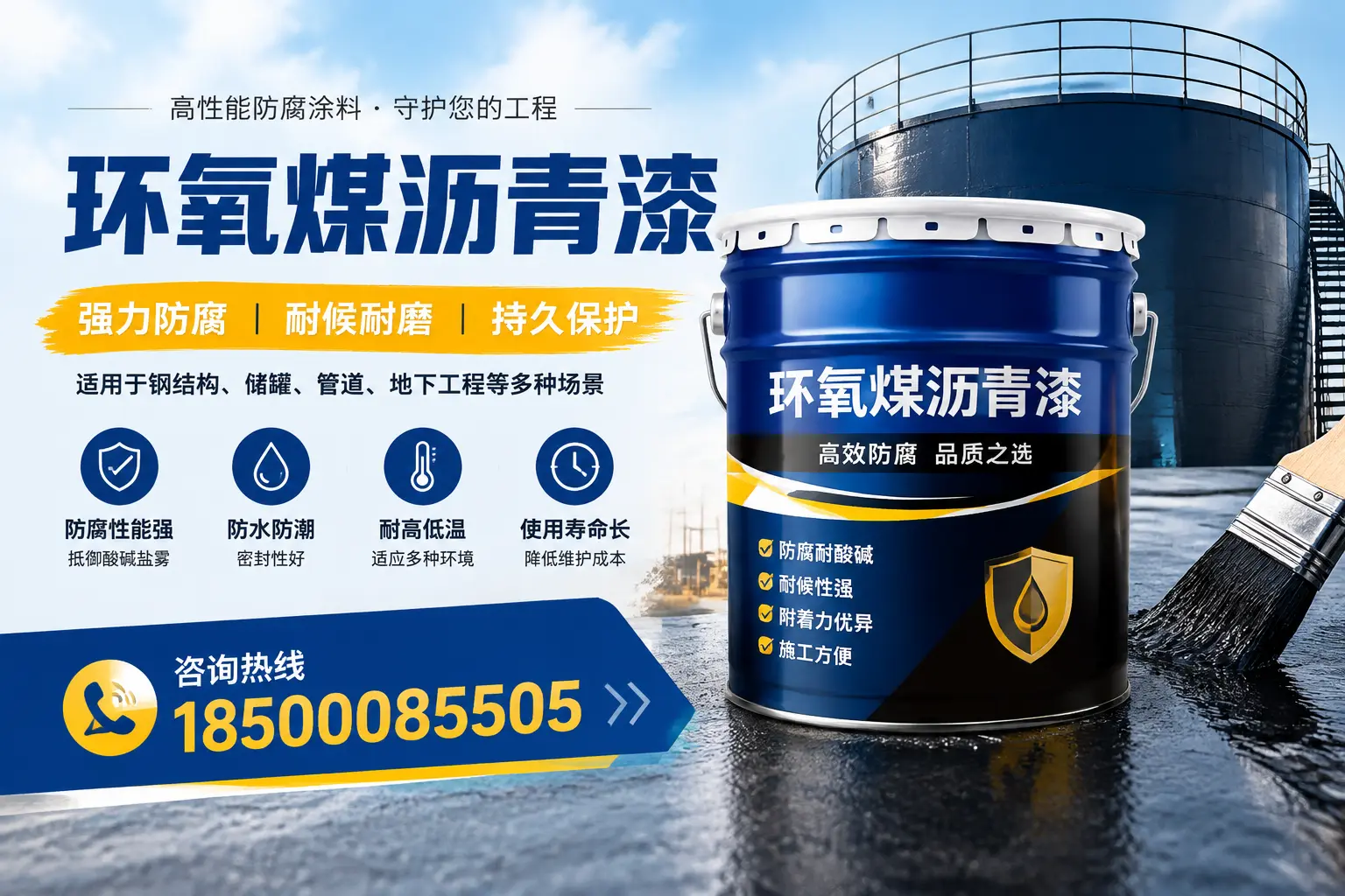 环氧煤沥青漆在工业中的应用，大理企业的选择